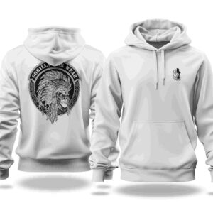 Bloodline Hoodie - Indian Chief in Artic White